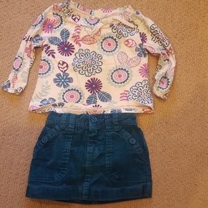 shirt and skirt set